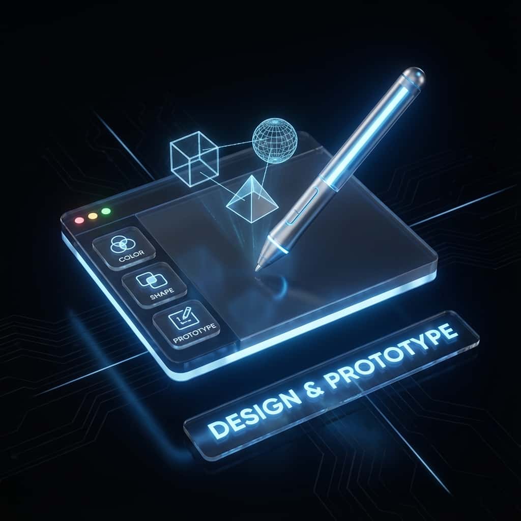 Design & Prototype Process Icon Design & Prototype